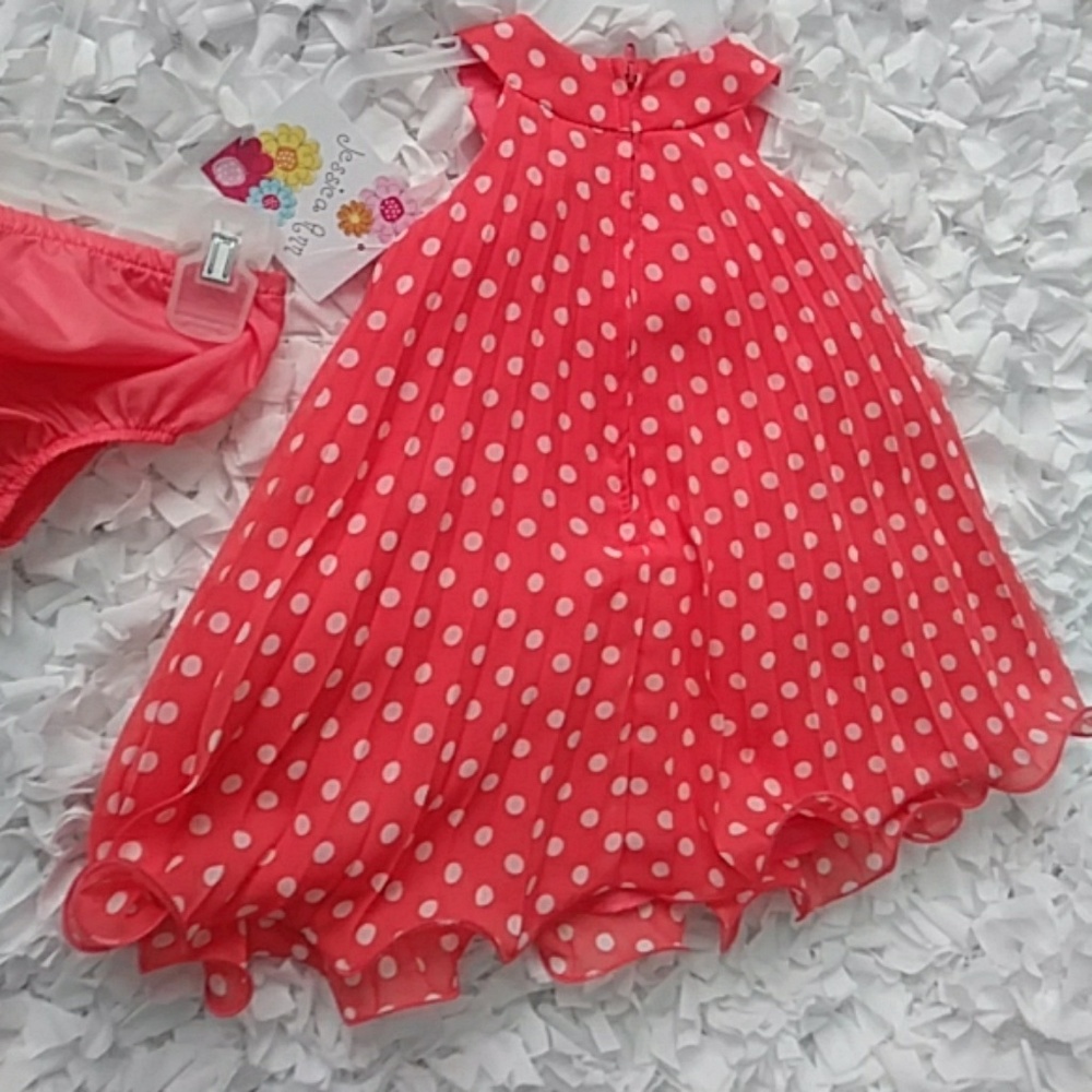 New girls coral dress - Picture 8 of 8
